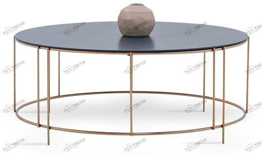 Enza Home Круглый деревянный журнальный столик Piedra sun-id-1432730