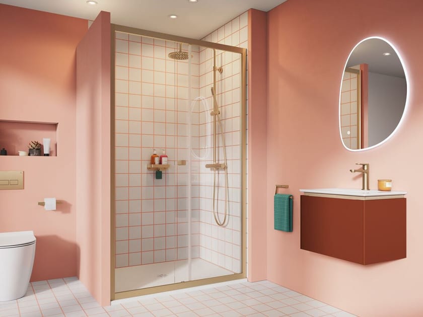 Душевая кабина из закаленного стекла с раздвижной дверью CROSSWATER CLEAR 6 ARCH-00108538