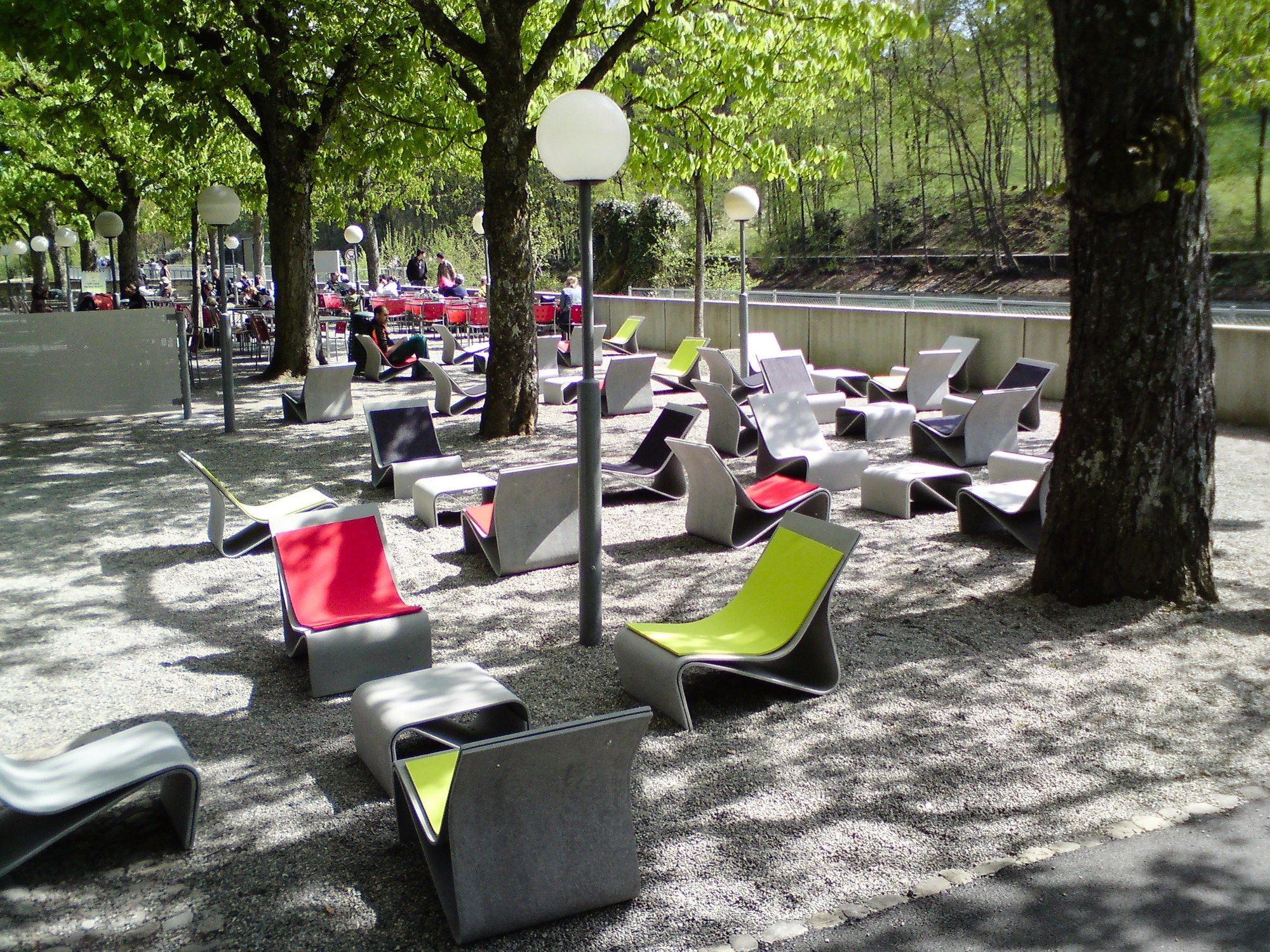 Бетонный низкий садовый столик SWISSPEARL дизайн ARCH-00086128 - Вид №14