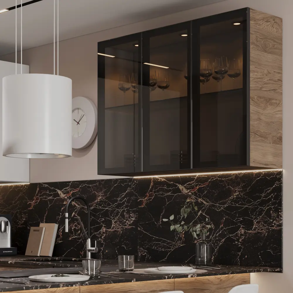 Фасад для кухни Токио 39.7×12.5 см DELINIA ID в стиле темного дерева 86423427 STLM-0882608 - Вид №10