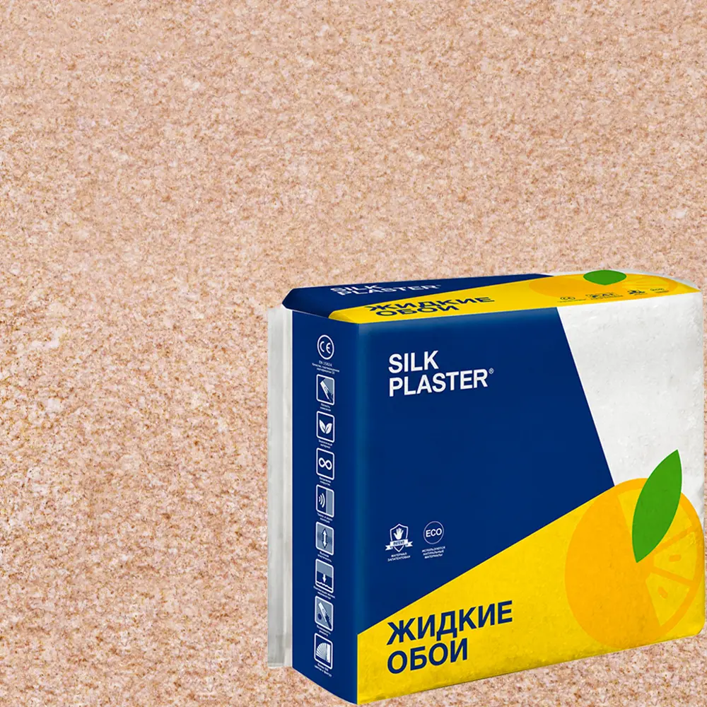 Жидкие обои Silk Plaster Absolute А220 1.05 кг цвет розово-бежевый STLM-2082753