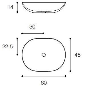 Накладная раковина на столешницу  овальная Falper sun-id-1413206 - Вид №1