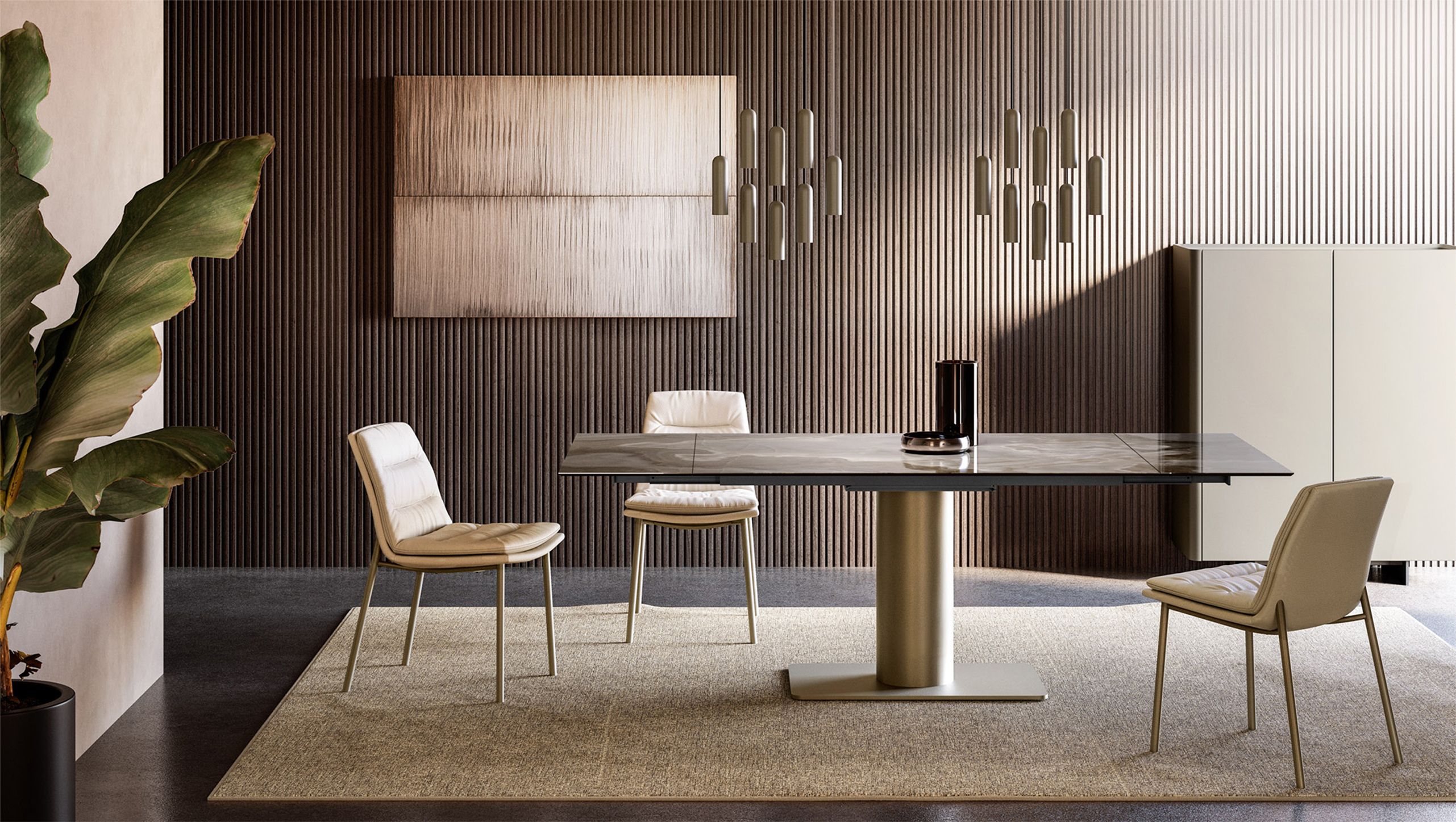 Керамический прямоугольный выдвижной стол EFORMA цилиндр ARCH-00102673 - Вид №1