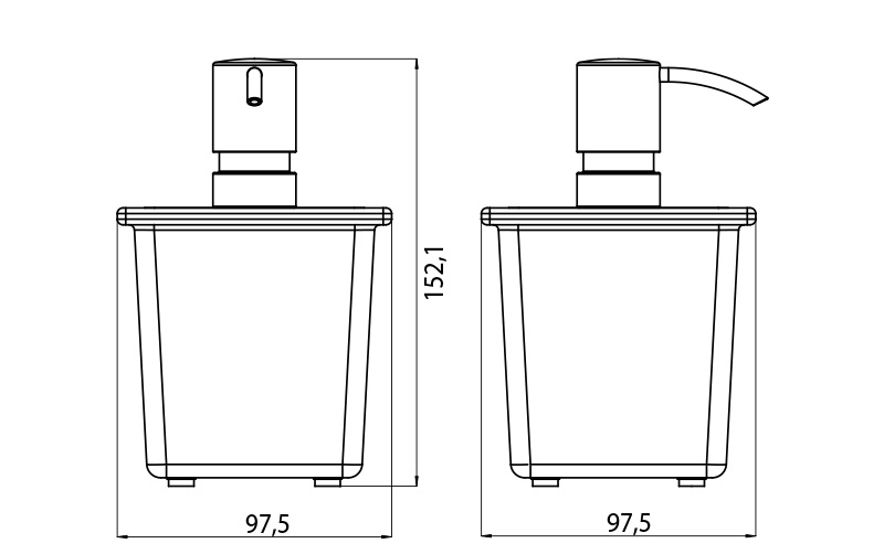 1721 001 30 Дозатор Emco Liaison Santreyd - Вид №1