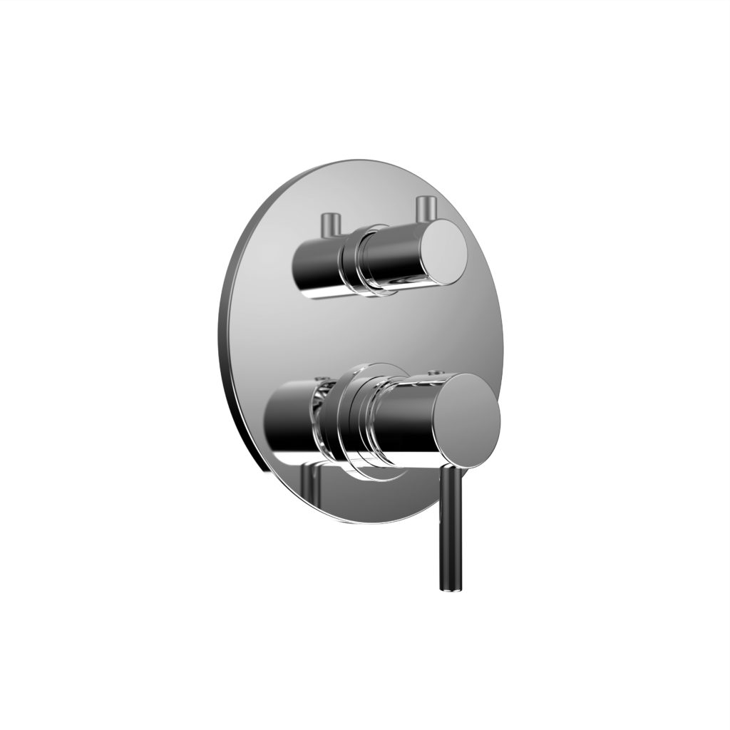 68519 / 3PR Встроенный смеситель с механическим переключателем на 3 направления. Bongio On 68519/3PR