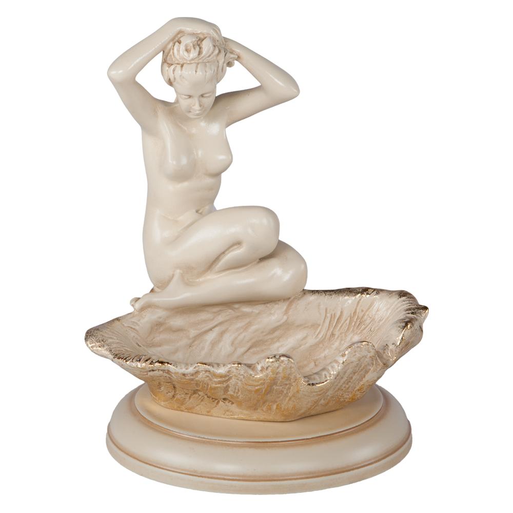22570 Подставка для украшений Девушка на ракушке Айвори BOGACHO 4627138204658 - Вид №3
