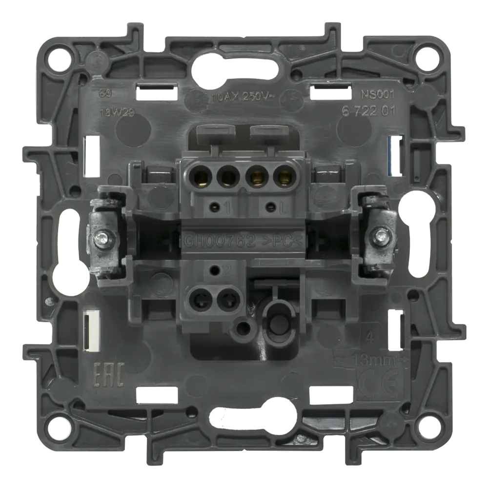 Выключатель Legrand Etika одноклавишный для скрытого монтажа в белом цвете 17352299 STLM-1109429 - Вид №4