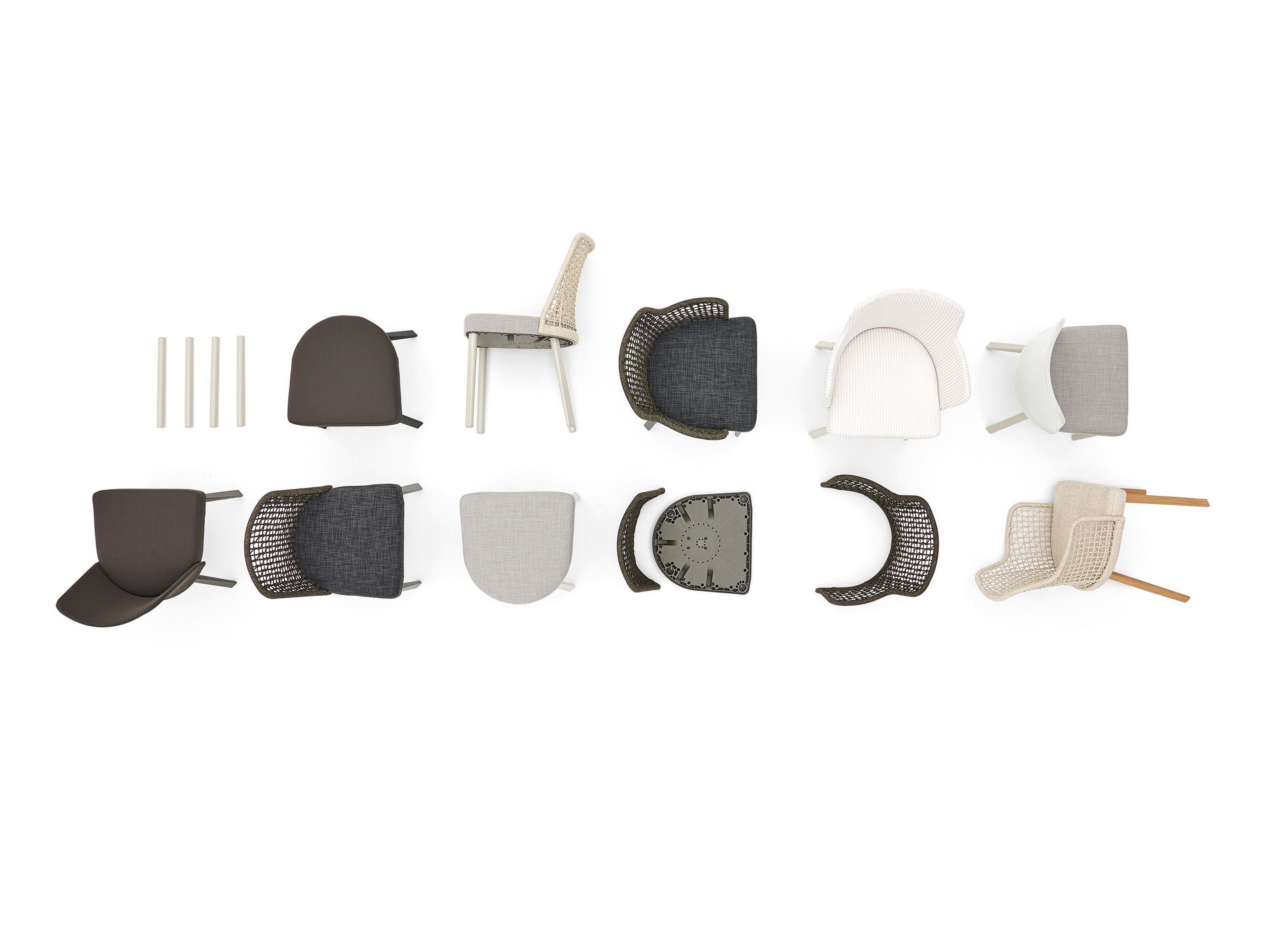 Алюминиевый стул с порошковым покрытием с подлокотниками Varaschin Эмма ARCH-00068597 - Вид №32