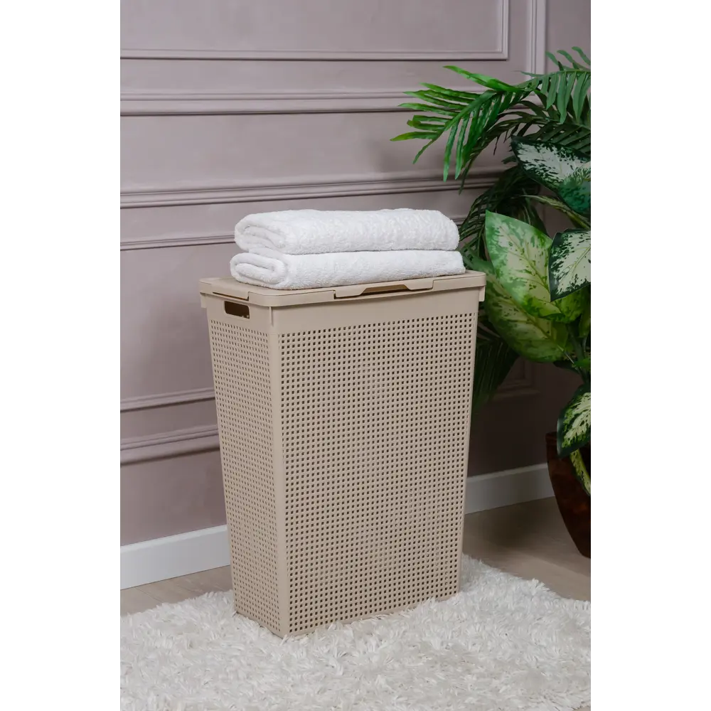 Корзина для белья Виолет Лофт цвет бежевый STLM-2132891 - Вид №3