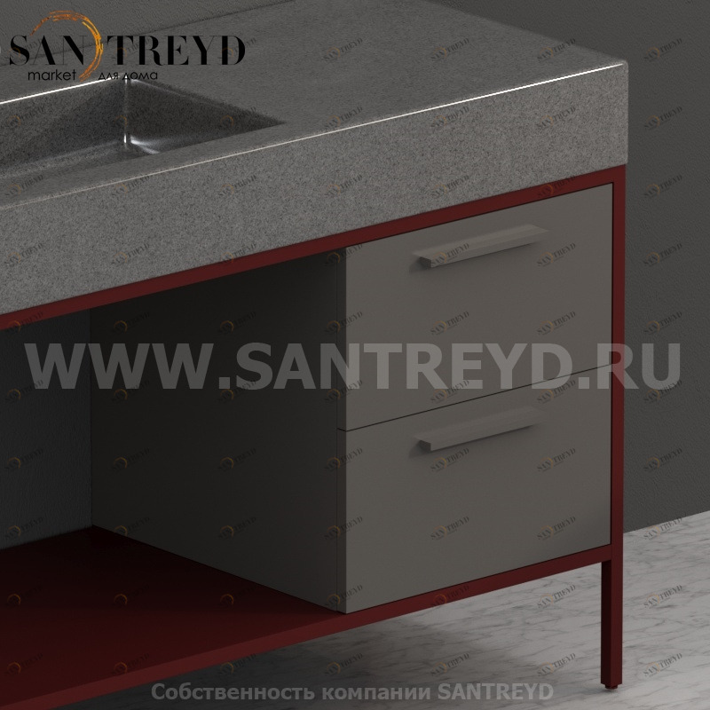 S04548AT2 Тумба с 2 ящиками Globo Ceramica Globo INCANTHO