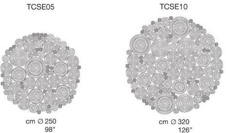 Paola Lenti Однотонный коврик ручной работы sun-id-1394455 - Вид №1