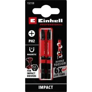 Бита ударная магнитная Einhell 132130 PH2x60 мм, 2 шт.