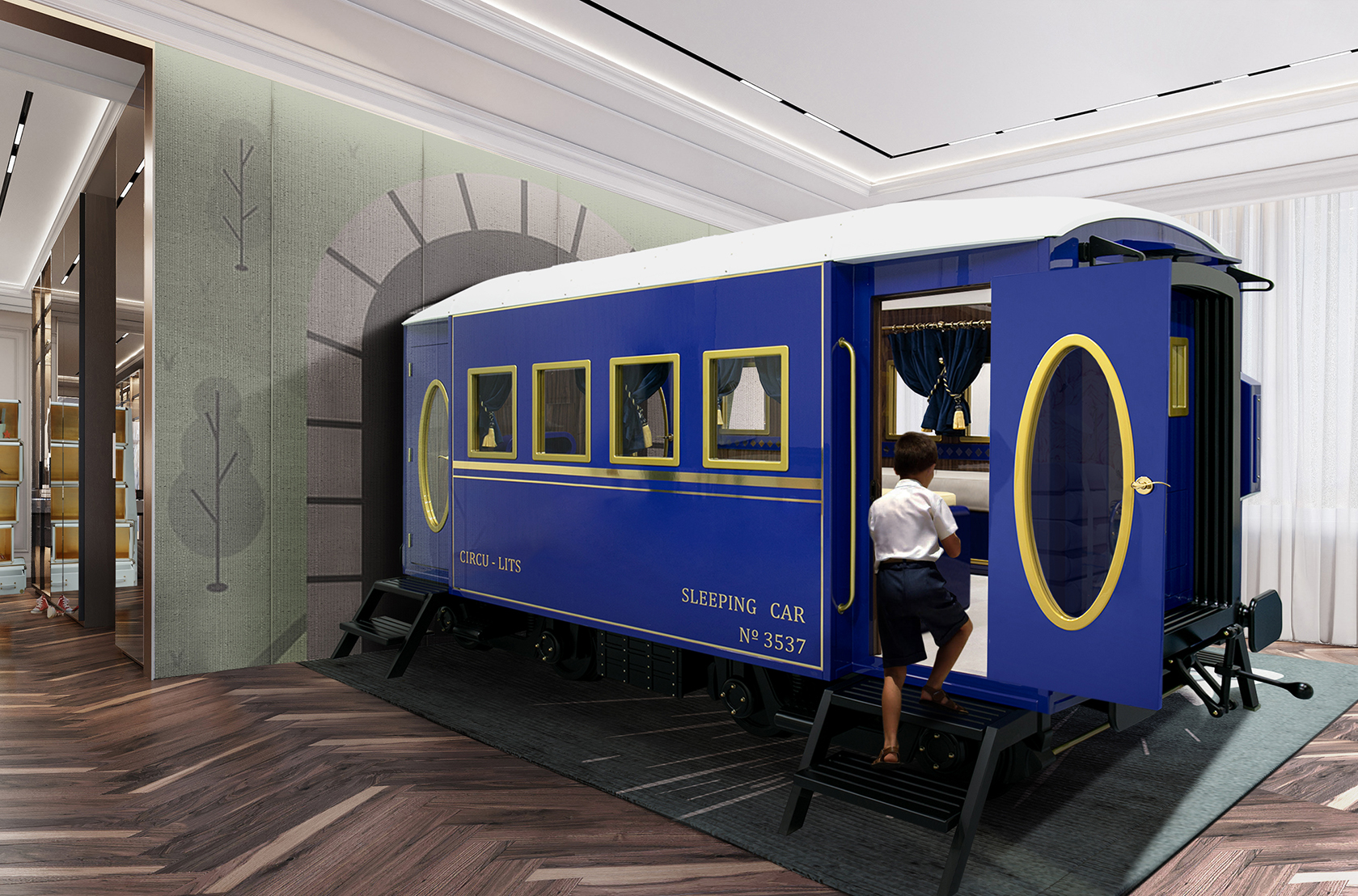 CIST659 Детская кровать вагон Одиссей Экспресс Circu  - Вид №10