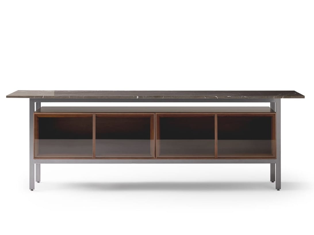 Шкаф из дерева и стекла с откидными дверями Punt Чикаго ARCH-00074008 - Вид №34