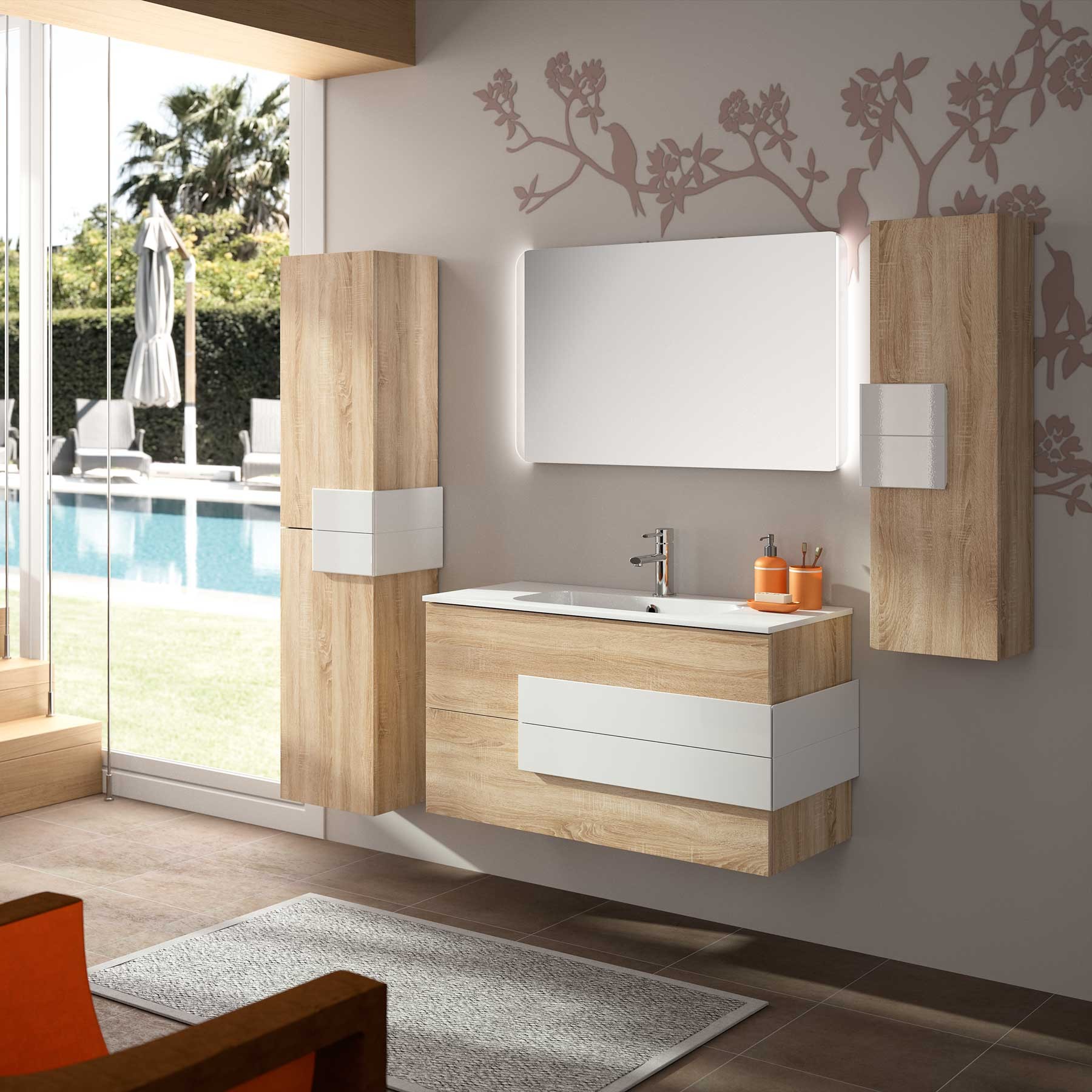 19099 SALGAR Раковина SOFIA 805 MINERALMARMO 805 x 15 x 460 мм - Вид №2