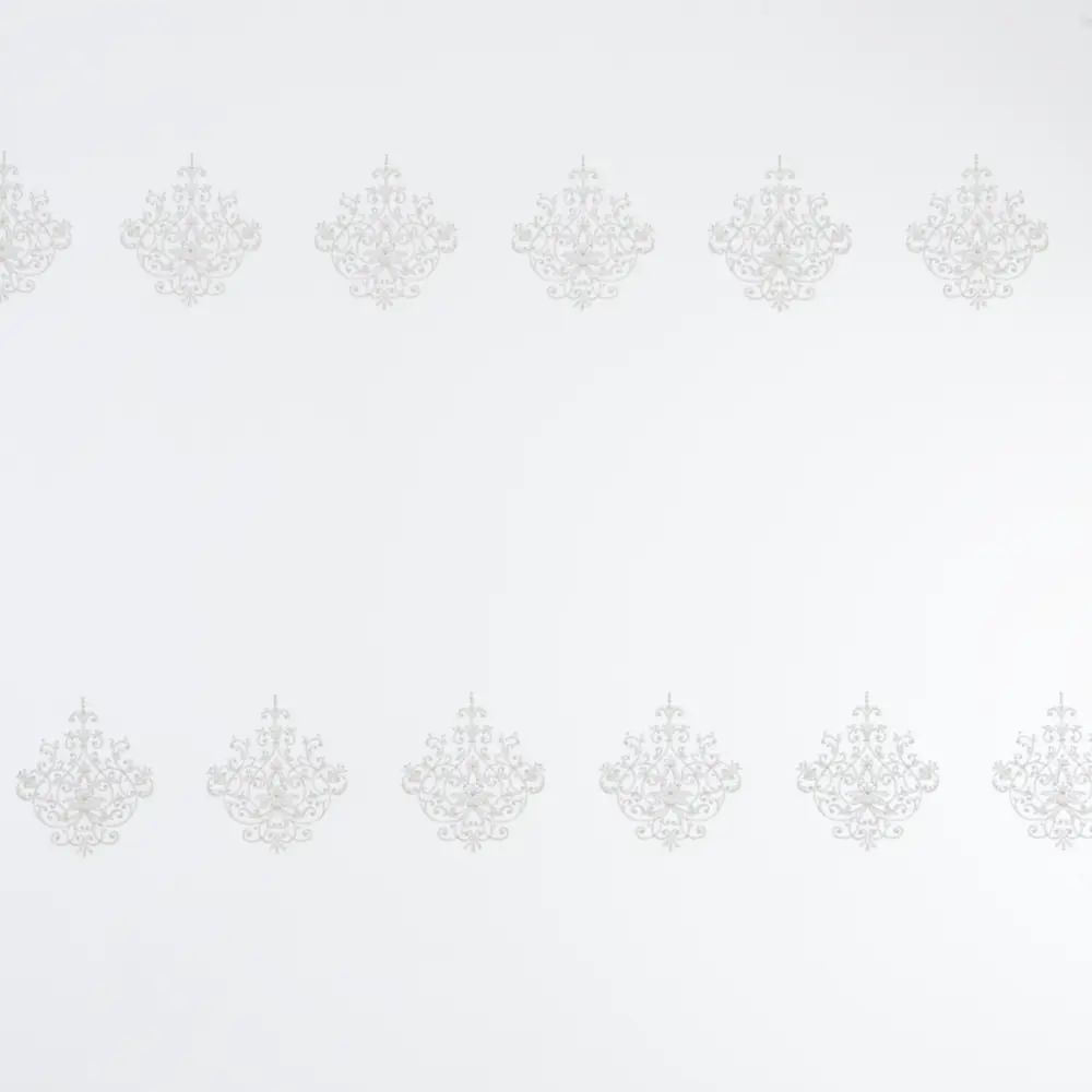 Тюль с вышивкой на сетке Короны 1 п/м 290 см цвет кремовый ELIT HOME STLM-2193614