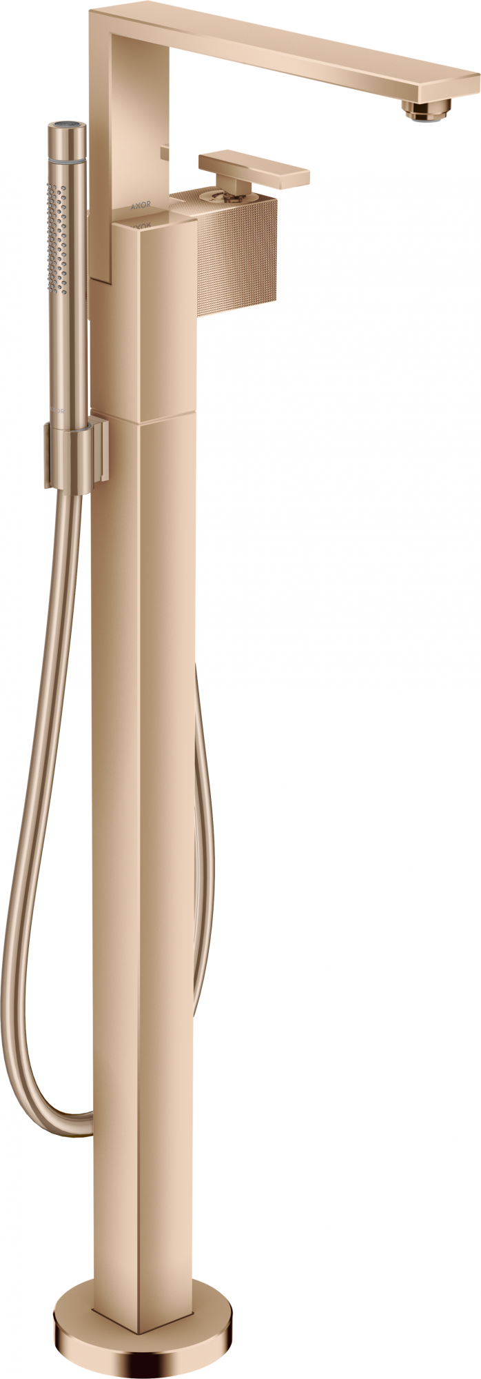 46441300 Смеситель для ванны, однорычажный, напольный, с алмазной огранкой, AXOR EDGE