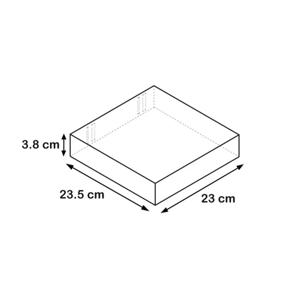 Полка мебельная Spaceo прямая 23x23.5x3.8 см МДФ цвет красный 81898798 STLM-2139521  - Вид №4