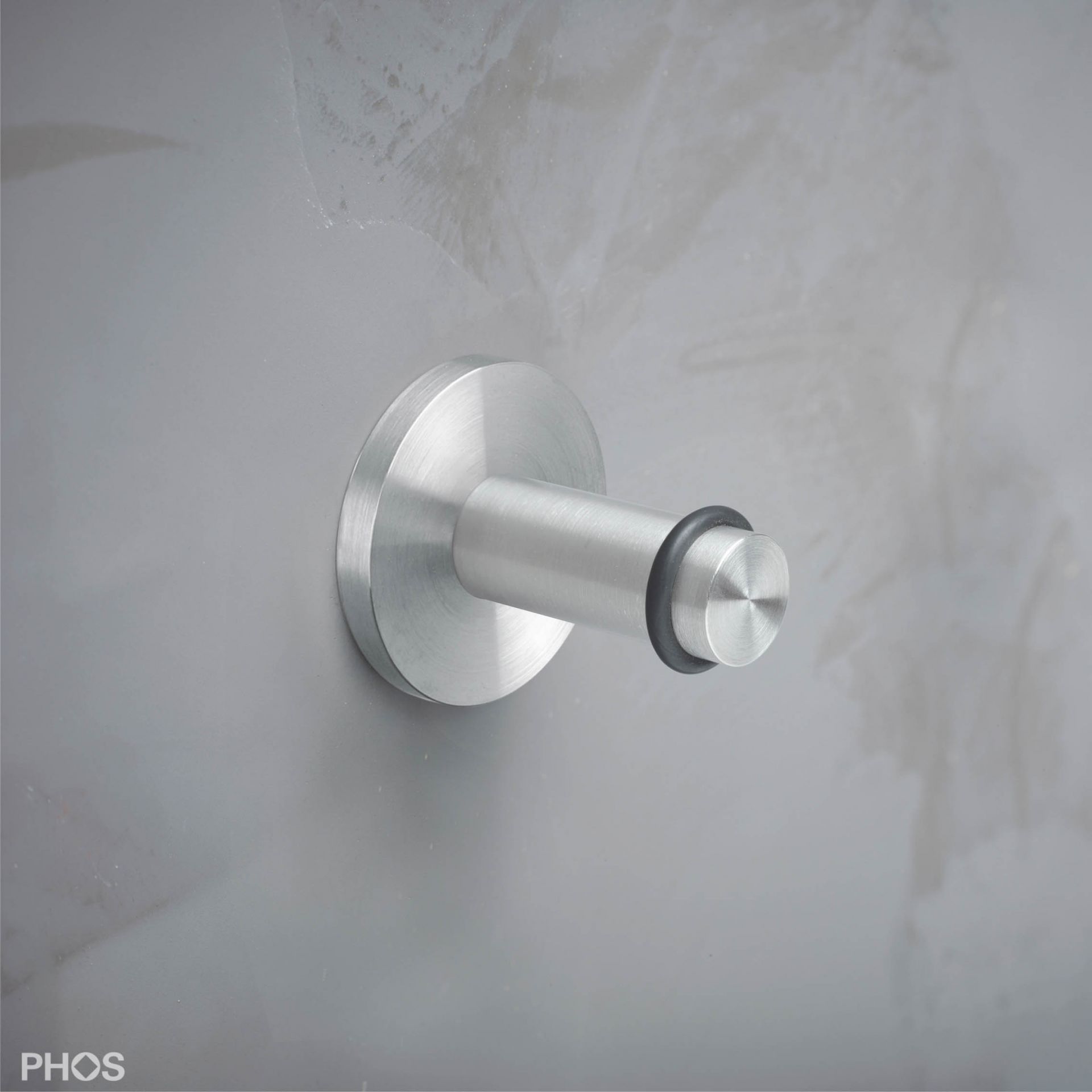 HG12-30K40-B Крючок для полотенец ø12 мм, длина 3,6 см для приклеивания. PHOS 