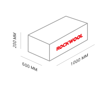 Утеплитель Rockwool РОКФАСАД 1000х600х50 мм (2,4м2;0,12м3) 14099 - Вид №4