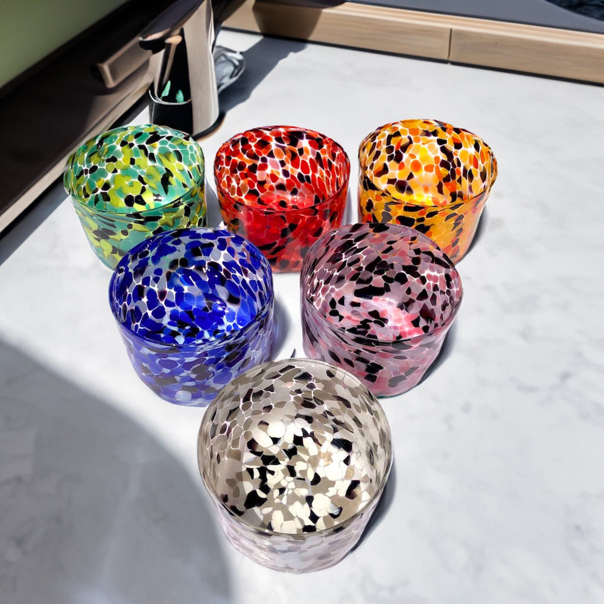 Набор из шести стаканов из муранского стекла ручной работы YourMurano готы ARCH-00009983 - Вид №3