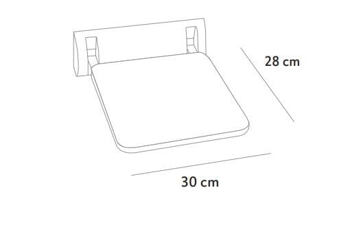 Складное сиденье для душа в Akron© Acquabella Show ARCH-00064879 - Вид №2