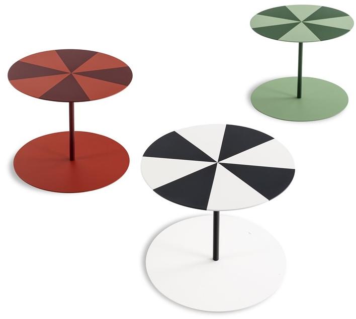 Cappellini Съемный круглый стол из листового металла Gong Gg_1c - Вид №5