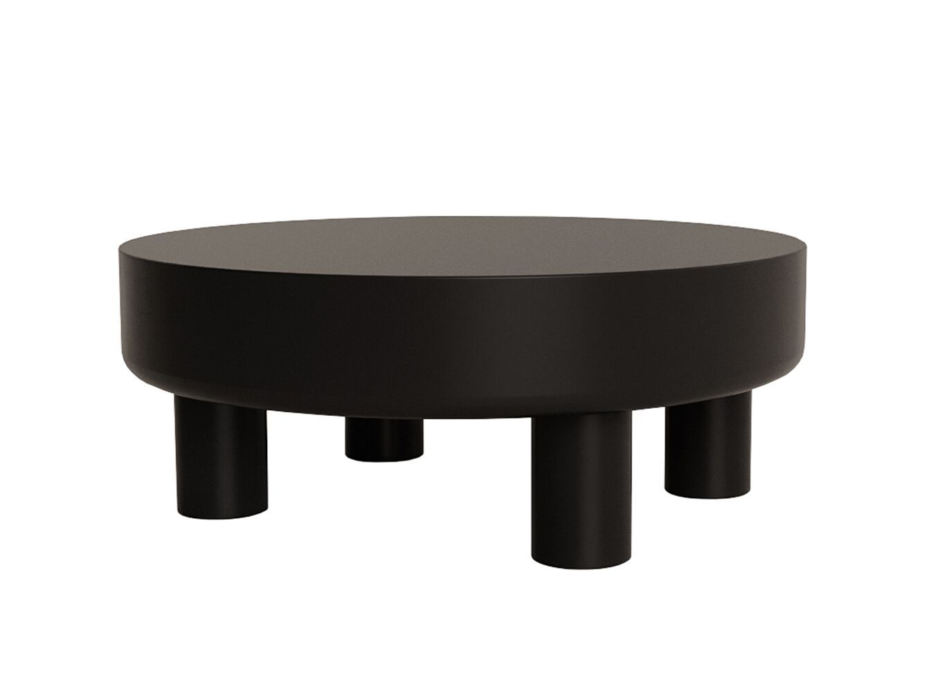 Деревянный низкий круглый журнальный столик ANA ROQUE INTERIORS ARCH-00096474