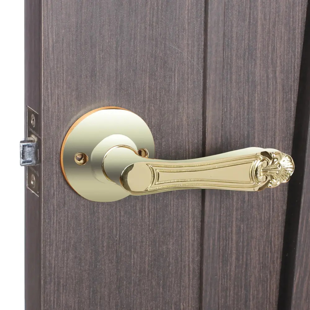 Ручка-защёлка 637/BL РB-B, с фиксатором, цвет золото FUARO STLM-2015047 - Вид №6