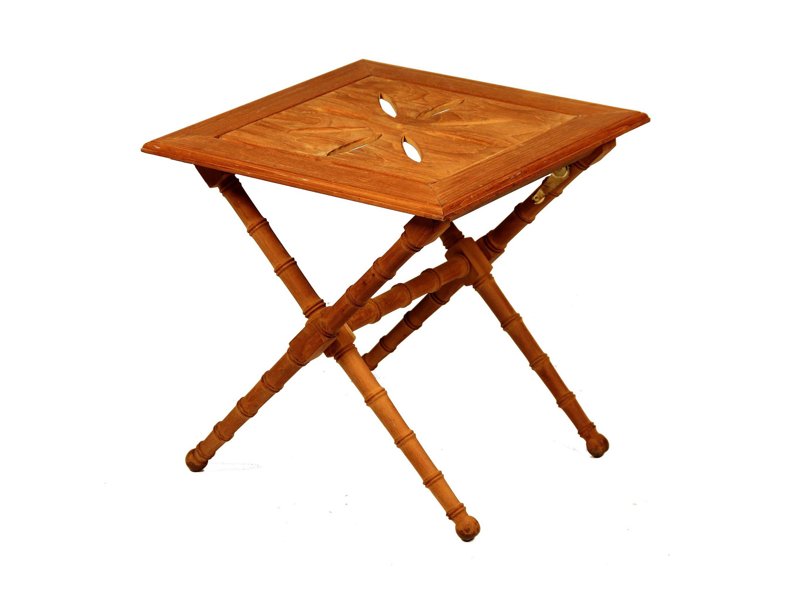 Квадратный стол из тикового дерева ASTELLO Клематит ARCH-00069156 - Вид №1