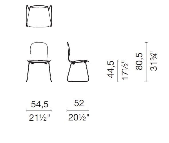 Многослойный штабелируемый стул CAPPELLINI Tate Color ARCH-00056471 - Вид №2