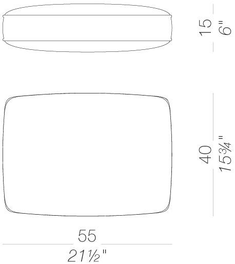 Lapalma Прямоугольная подушка из ткани для улицы Oort outdoor sun-id-1451223 - Вид №10