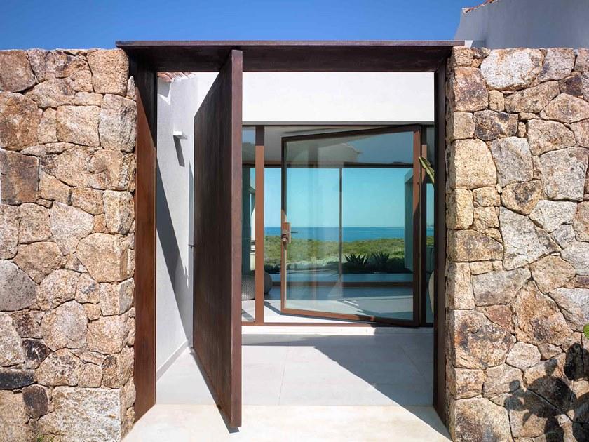 CARMINATI SERRAMENTI Деревянная поворотная дверь Skyline system sun-id-1398245 - Вид №3