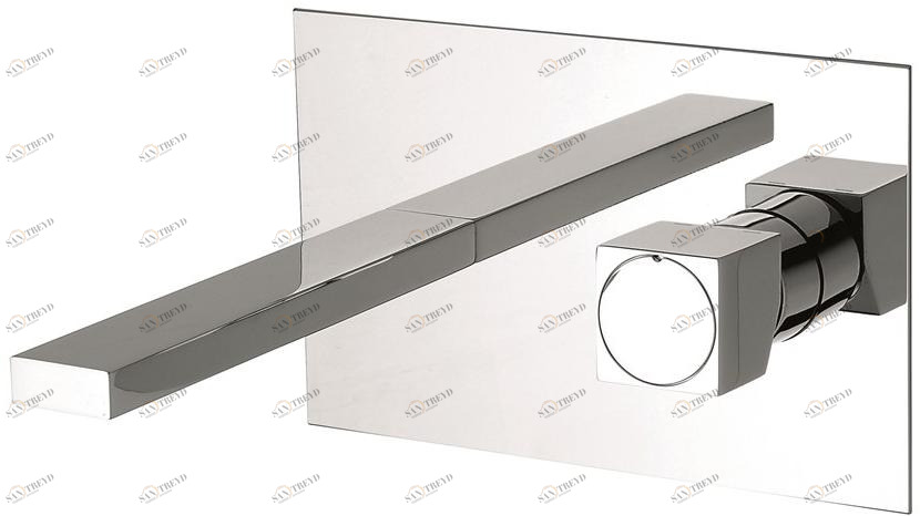 EMMEVI RUBINETTERIE Смеситель для раковины настенный из латуни без слива Gea sun-id-1349914