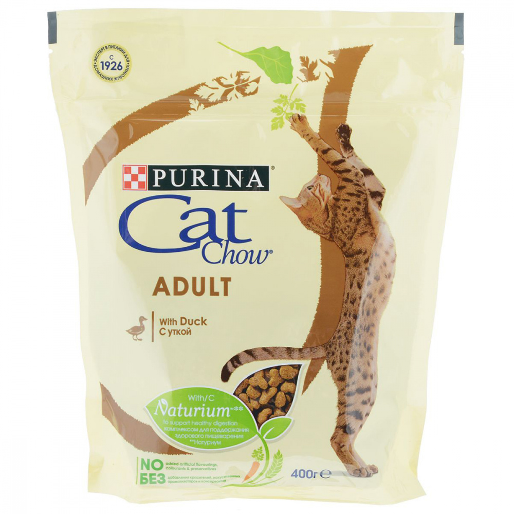ПР0042524 Корм для кошек , с уткой, сух. 400 г Cat Chow 