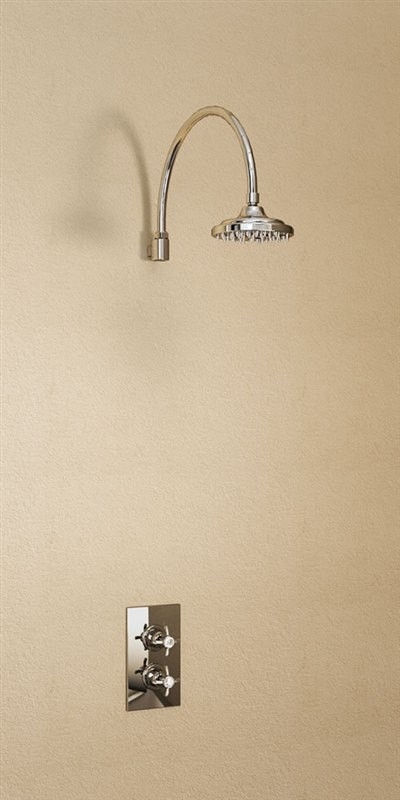 Душевая стойка с встроенным термостатом на 1 выпуск, верхняя лейка 6' [H30-AN] Anglesey Burlington V2, V16, V20, V34, V2  - Вид №2