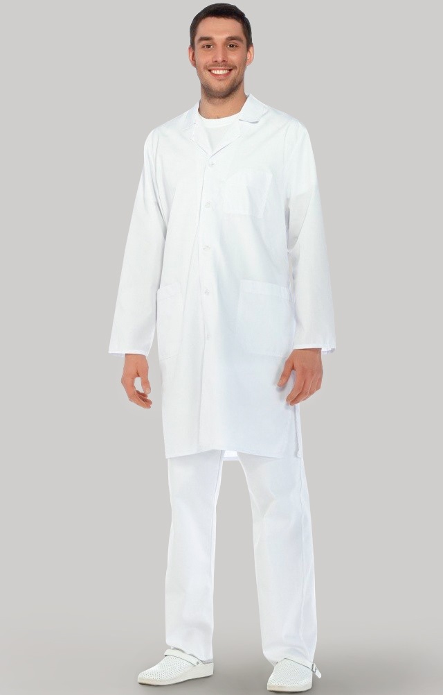 66253 Халат "Сервис" мужской белый  Медицинская одежда  размер 64-66/170-176 Спецодежда  - Вид №9
