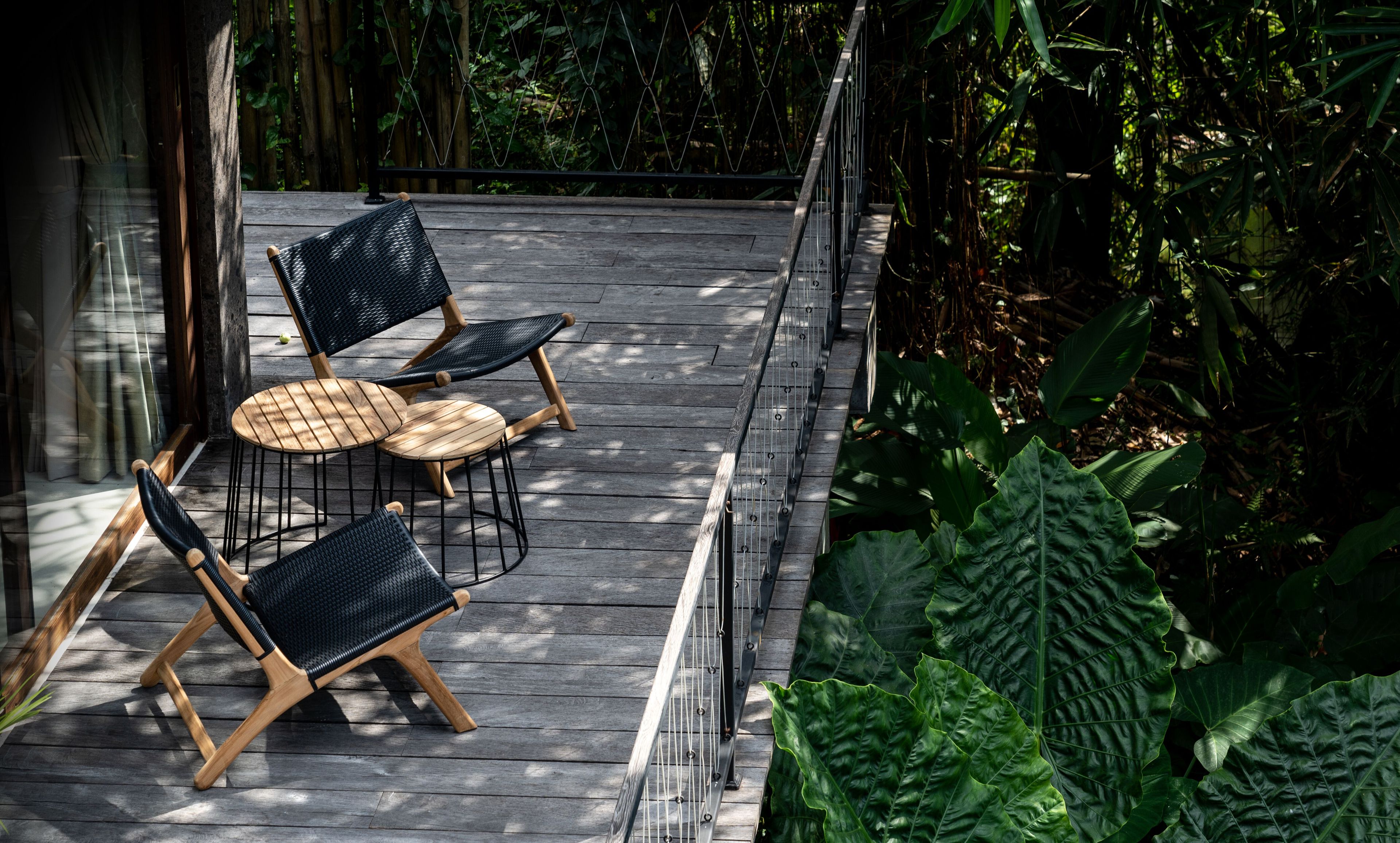 Садовое кресло из тикового дерева и синтетической ткани cbdesign Vienna Relax ARCH-00041545 - Вид №22