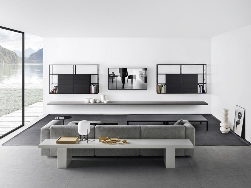 MDF Italia Открытый подвесной книжный шкаф из алюминия Minima sun-id-1516388 - Вид №1