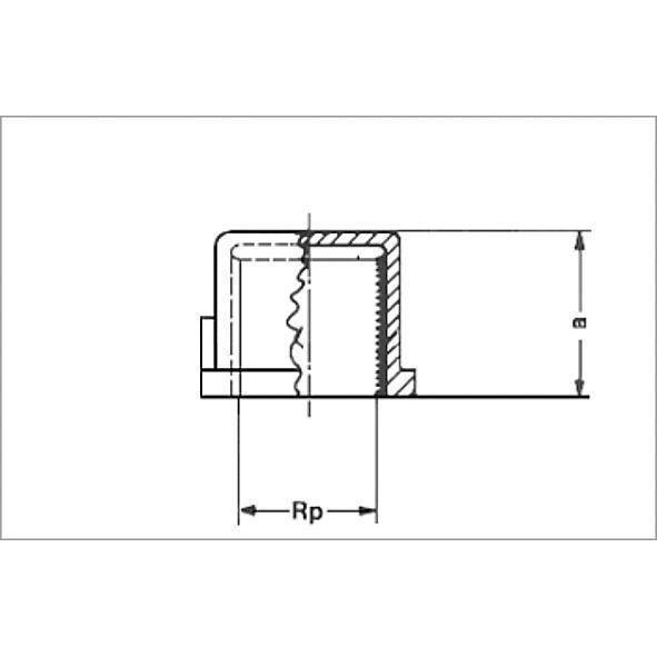 1330138 SANHA 3301 PURAFIT колпачок ВР 3/8 мм  - Вид №1