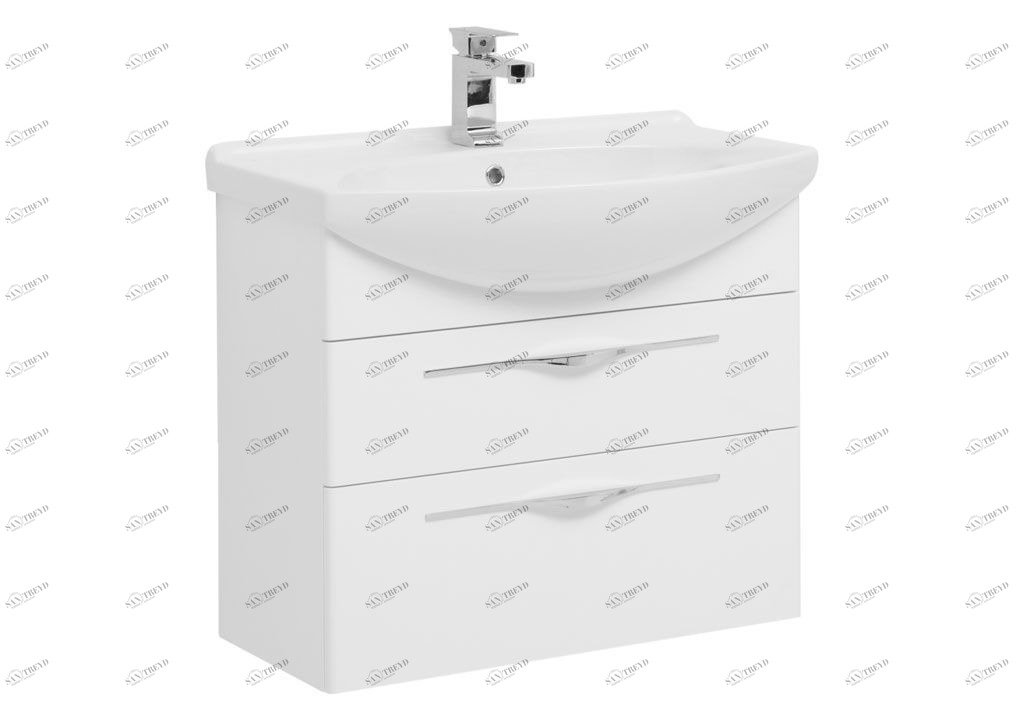 Тумба под раковину Aquanet Ирвин 75 белый sun-id-270534