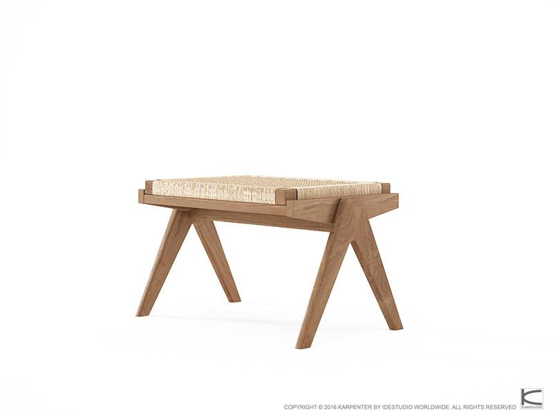 KARPENTER Табурет из веревки и тика Tribute Tb14-t - Вид №2