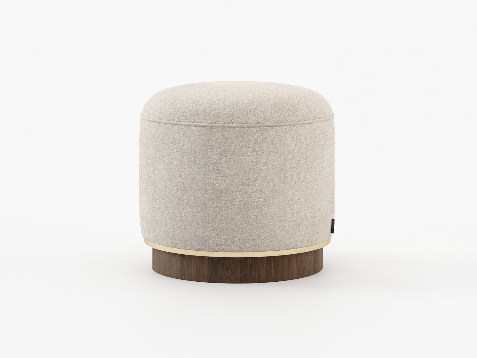 Круглый кожаный пуф Laskasas ARCH-00031784 - Вид №6