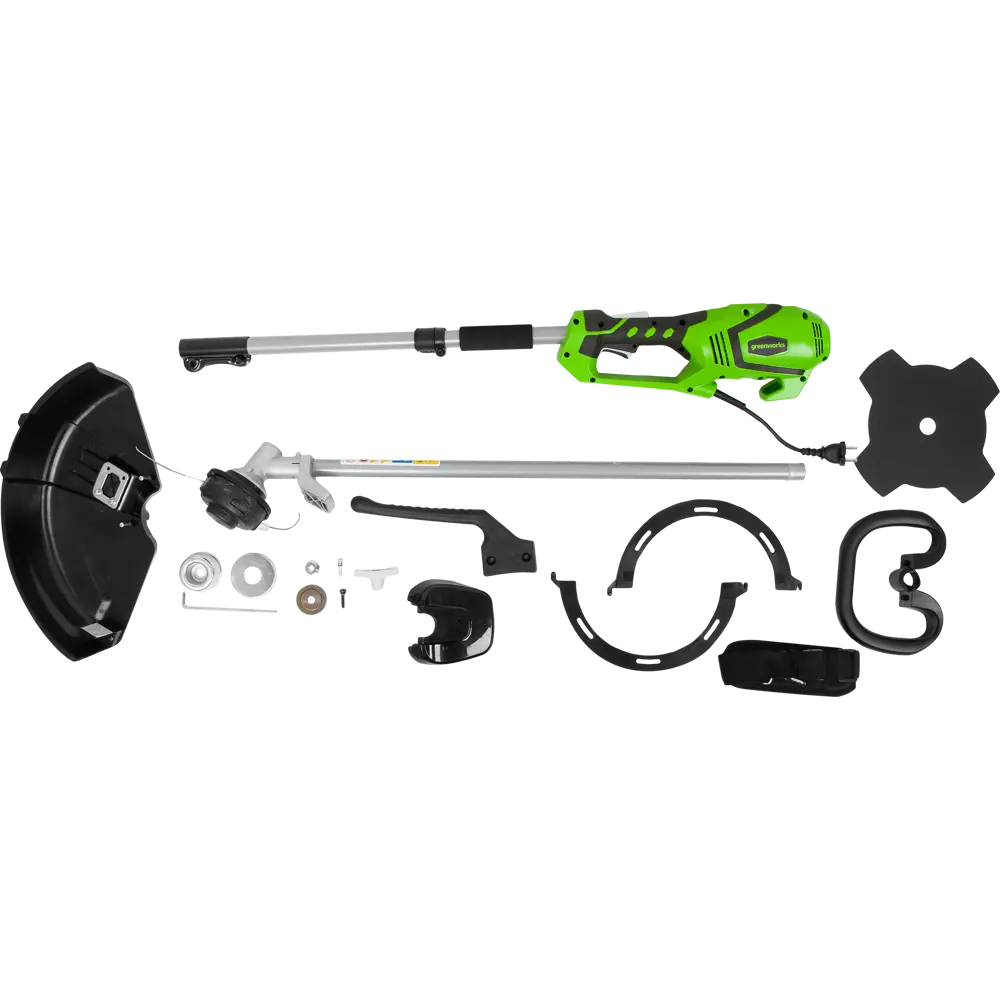 Электрический триммер Greenworks 1200 Вт с наплечным ремнем 83139707 STLM-0039288 - Вид №2