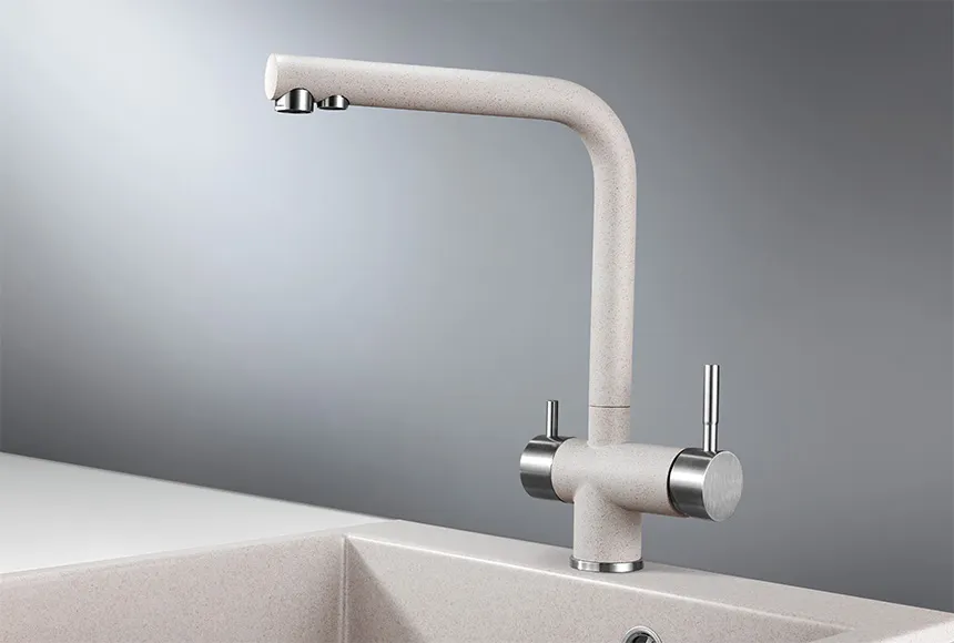 2305, АНТИК (БЕЖЕВЫЙ), СМЕСИТЕЛЬ КУХОННЫЙ GRANULA 2305-ST161