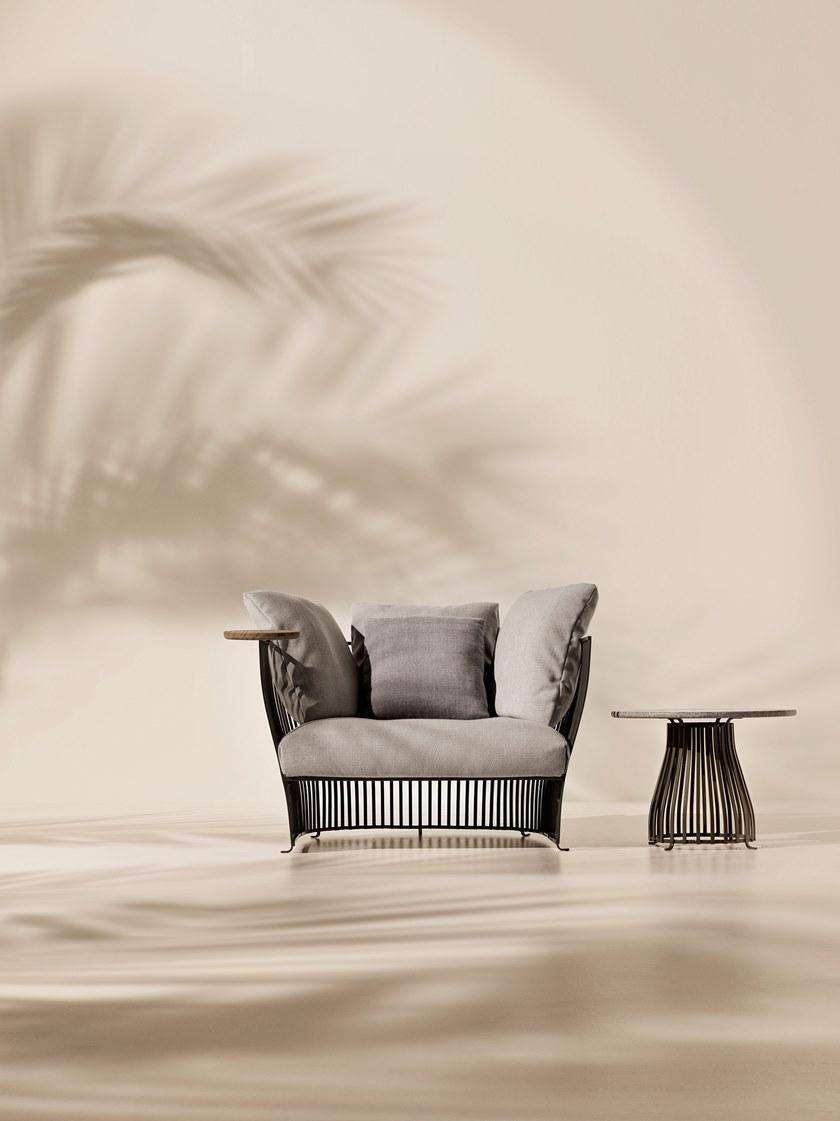 Ethimo Садовое кресло из ткани и алюминия с подлокотниками Venexia sun-id-1392039 - Вид №11