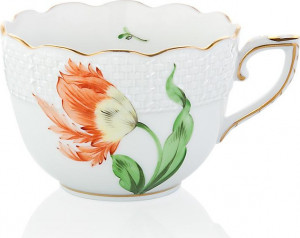 54998 Herend Чашка для мокко 80мл "Китти" (оранжевая) Фарфор, Керамика