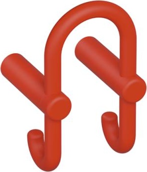 801.90B030 Двойной крючок для гардероба HEWI Edition matt | Polyamid  - Вид №12