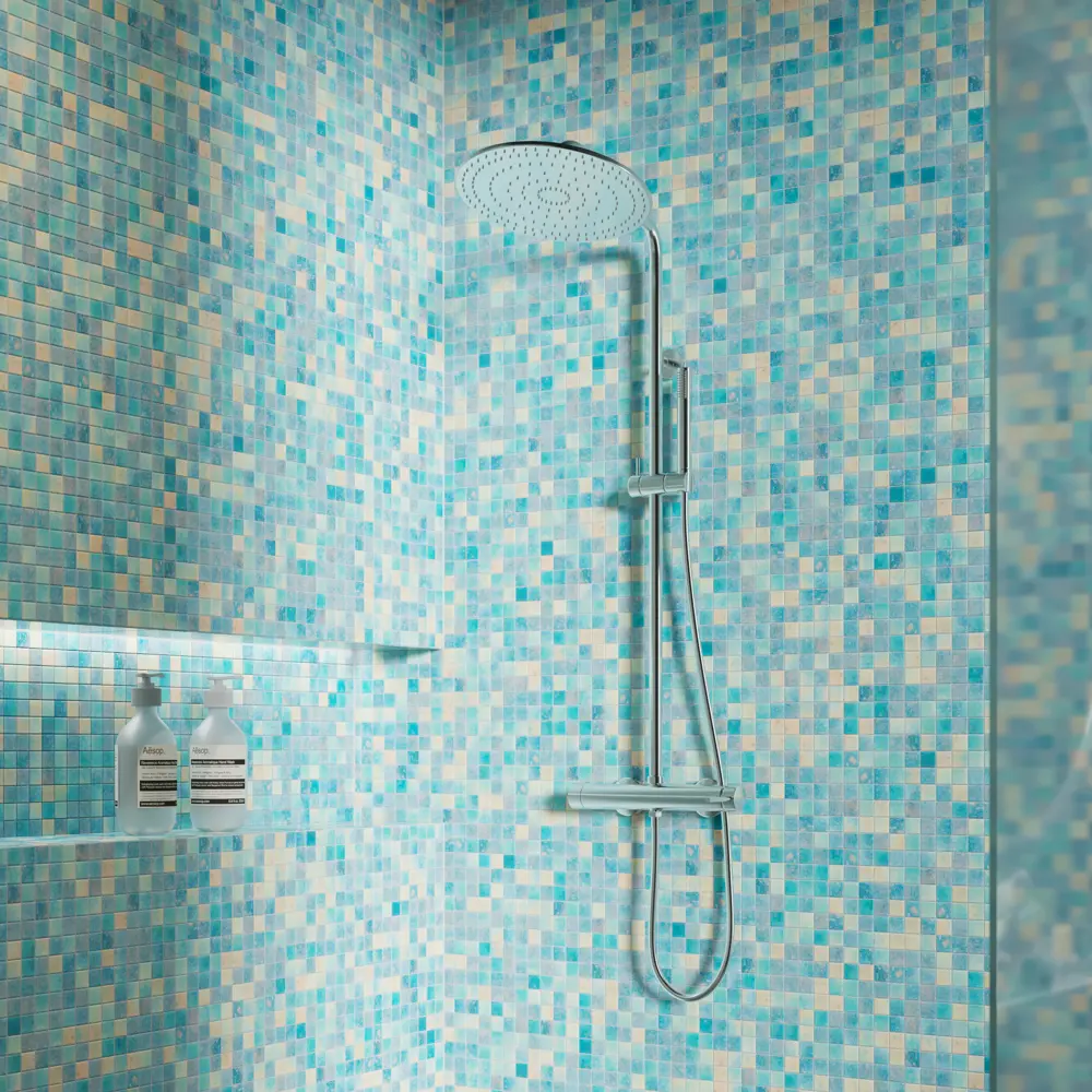 Мозаика Lake Antislip стекломасса 31.1x4.9 см цвет разноцветный Santreyd Мозаика Onix STLM-2024443 - Вид №5