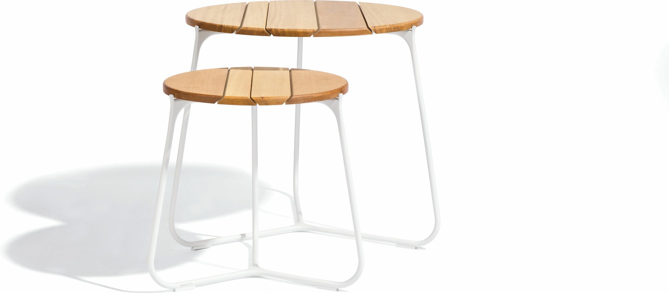 MNST1100 Журнальные столики pcsts белые f8 ⌀60см Manutti Mood - Вид №1